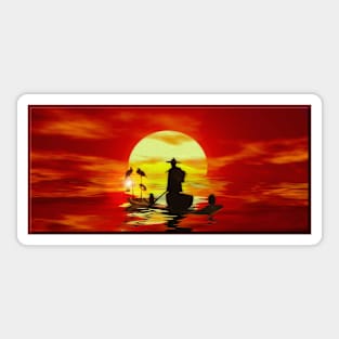 The Cormorant Fisherman Sticker